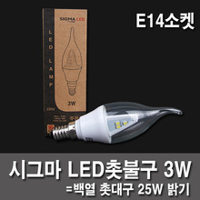 3W E14 LED bulb LED candle nine Sigma Mini Socket