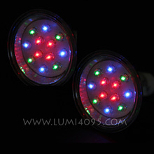 1000 limited quantity LED MR16 12V 1W 3 colors Mixed 3 colors shine at once Transformed No circle diameter 5cm Must be used with 12V ballast