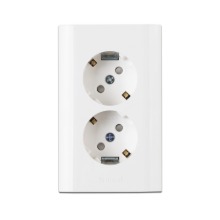 2 outlets white East and West