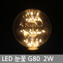City Snow Flower Bulb LED G80 2W E26 LED light bulb Edison